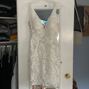 White Jovani dress size 0